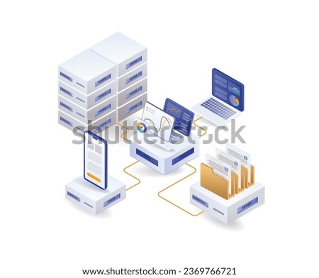 Network analysis center company data analyst server