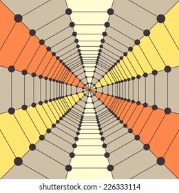 Network background. 3d technology vector illustration. Can be used for wallpaper, web page background, web banners.