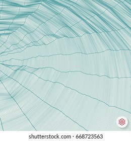 Network Background. Connection Structure. Wireframe Polygonal Vector Illustration. 3D Technology Style. Cobweb Or Spider Web. 