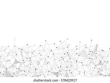 Network background-vector illustration.Point,line and circle composition,network connection.For surface,web site,poster and wallpaper