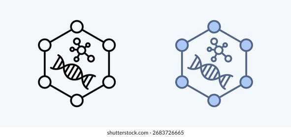 Network Biology Multiple Style Icon Collection