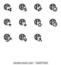 Network - Black and White Icon Set