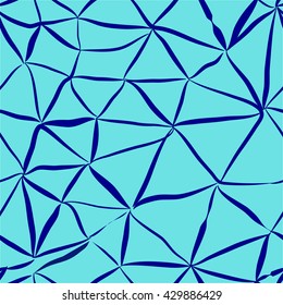 Network blue seamless pattern. Fashion graphic background design. Modern stylish abstract texture. Colorful template for prints, textiles, wrapping, wallpaper, website etc. VECTOR illustration