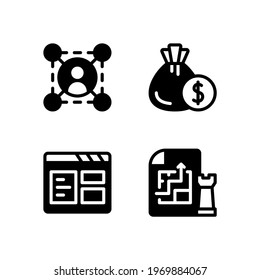 network budget browser strategy glyph icon