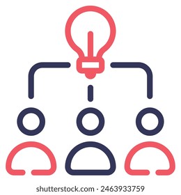 El ícono de Network Building se puede utilizar para Web, App, infografía, etc