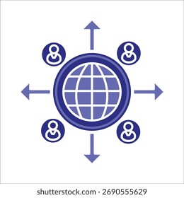 network building icons. simple colored vector