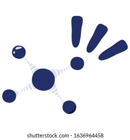 network businees blue icon vektor