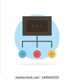 Network, Business, Chart, Graph, Management, Organization, Plan, Process Abstract Circle Background Flat color Icon