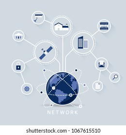 Network business illustration