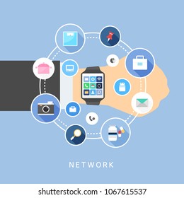 Network business illustration