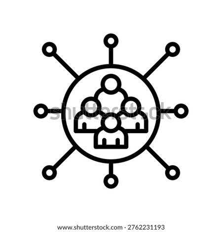 Network Capacity Icon Line Vector Illustration