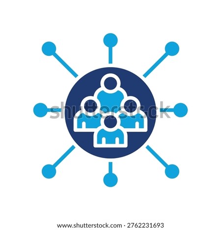 Network Capacity Icon Mixed Vector Illustration