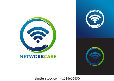 Network Care Logo Template Design Vector, Emblem, Design Concept, Creative Symbol, Icon