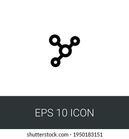 network chart eps 10 simple icon