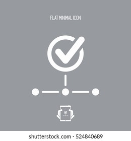 Network check - Flat minimal icon