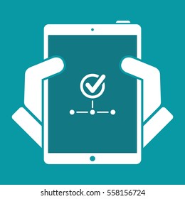 Network check - Flat minimal icon