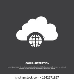 network, city, globe, hub, infrastructure Icon. glyph vector symbol for UI and UX, website or mobile application