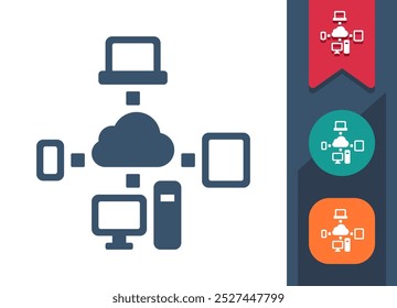 Network, Cloud Computing, Technology Icon. Professional, pixel perfect icon. EPS 10 format.