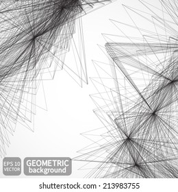 Network color technology communication background, geometric. 