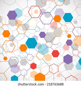 Network color technology communication background