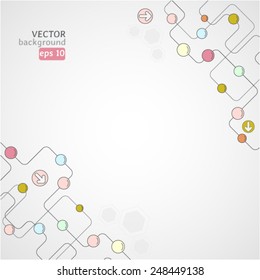 Network color technology communication background
