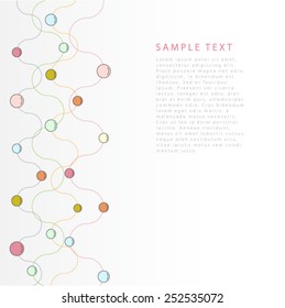 Network color technology communication background