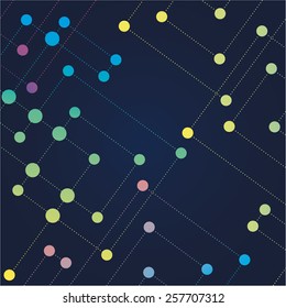 Network color technology communication background

