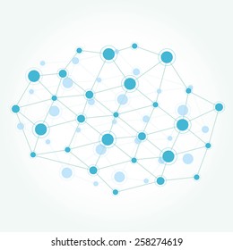 Network color technology communication background 