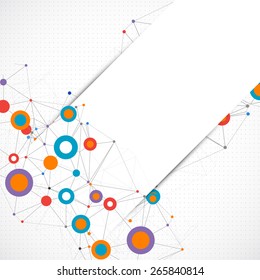 Network color technology communication background. Vector