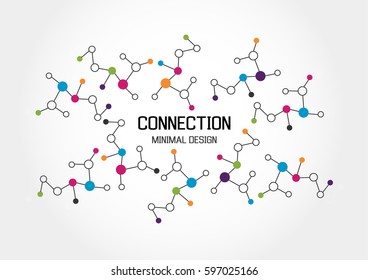 Network color technology communication background
