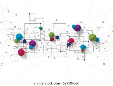 Network color technology communication background