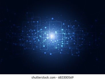 Network color technology communication background