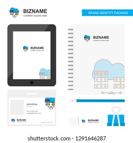 Network communication Business Logo, Tab App, Diary PVC Employee Card and USB Brand Stationary Package Design Vector Template