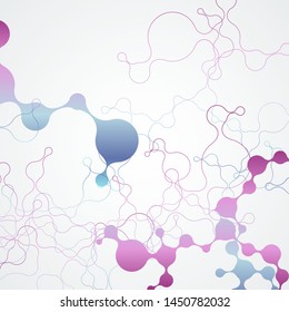 Network communication concept. Color connect circle vector background
