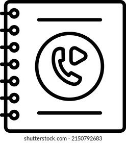 Red y Comunicación. Icono de lista de contactos