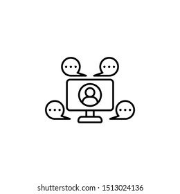 Network, communication icon. Element of communication thin line icon