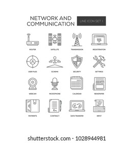 Network And Communication Icon Set