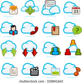 Network Communication Icon set C