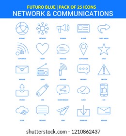 Network and Communication Icons - Futuro Blue 25 Icon pack