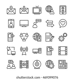 Network and Communication Vector Icons 1