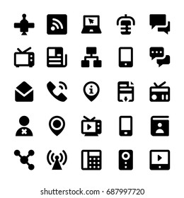 Network and Communications Vector Icons 1