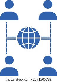 network and community concept. abstract network connected. Connecting people. Social network concept. technology futuristic network. composition concept of global business. Vector Illustration	