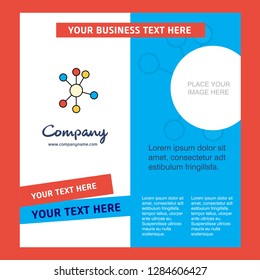 network  Company Brochure Template. Vector Busienss Template