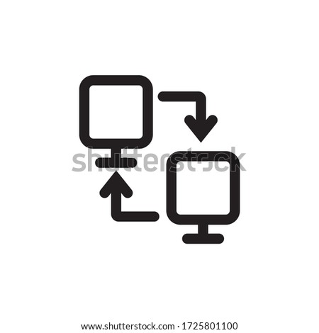 network computer icon vector illustration