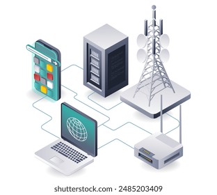 Network of Computer Towers for Information and Data Technology