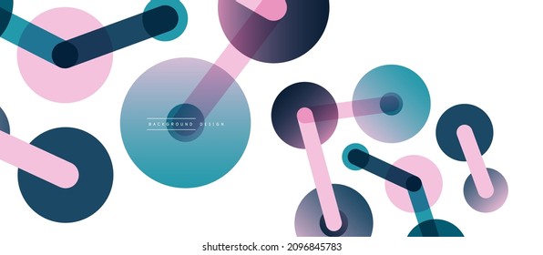 Network concept abstract background. Dots connection. Big data idea. Business template for wallpaper, banner, background or landing