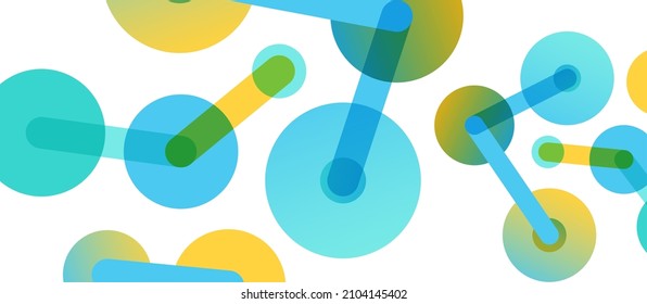 Network concept abstract background. Dots connection. Big data idea. Business template for wallpaper, banner, background or landing