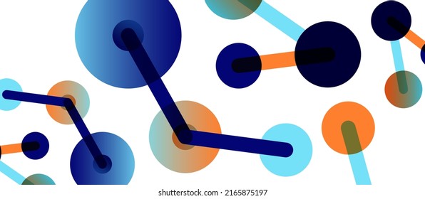 Network concept abstract background. Dots connection. Big data idea. Business template for wallpaper, banner, background or landing