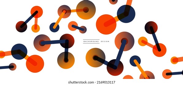Network concept abstract background. Dots connection. Big data idea. Business template for wallpaper, banner, background or landing