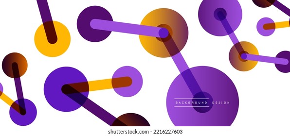 Network concept abstract background. Dots connection. Big data idea. Business template for wallpaper, banner, background or landing